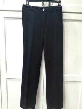Michael Kors Black Tailored Straight-Leg Dress Pants Quality easy care Size 12